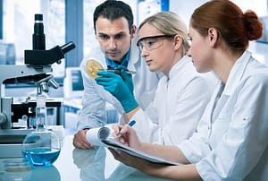 doctor doings research 